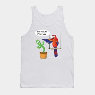 The Talking Cactus And The Angry Parrot Tank Top